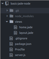 node jade heroku